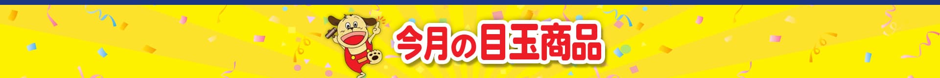 今月の目玉商品